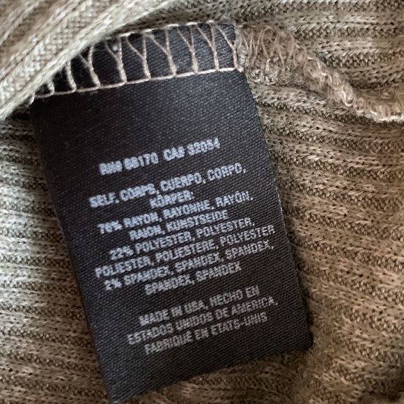 Anthropologie Maeve Ribbed Cowl Neck Turtleneck Top - Picture 6 of 6